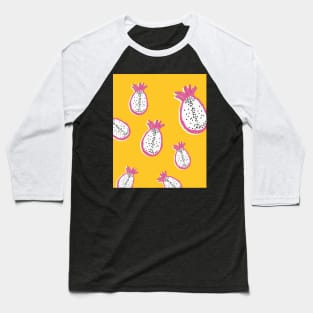 Simple Fruit fruity Dragon Fruit Summer Pattern Baseball T-Shirt